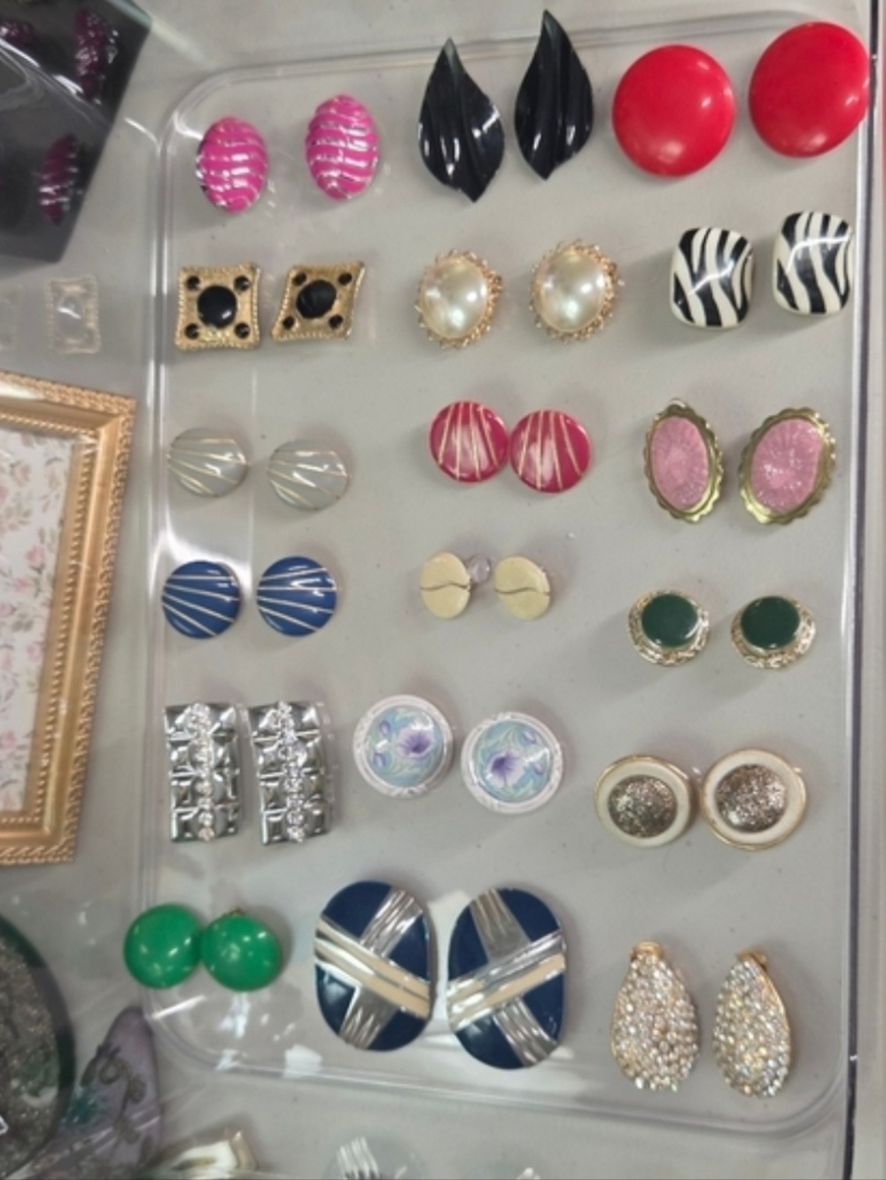 Assorted Clip-On Earrings Bundle Set Lot of 18 Pairs Mostly Vintage